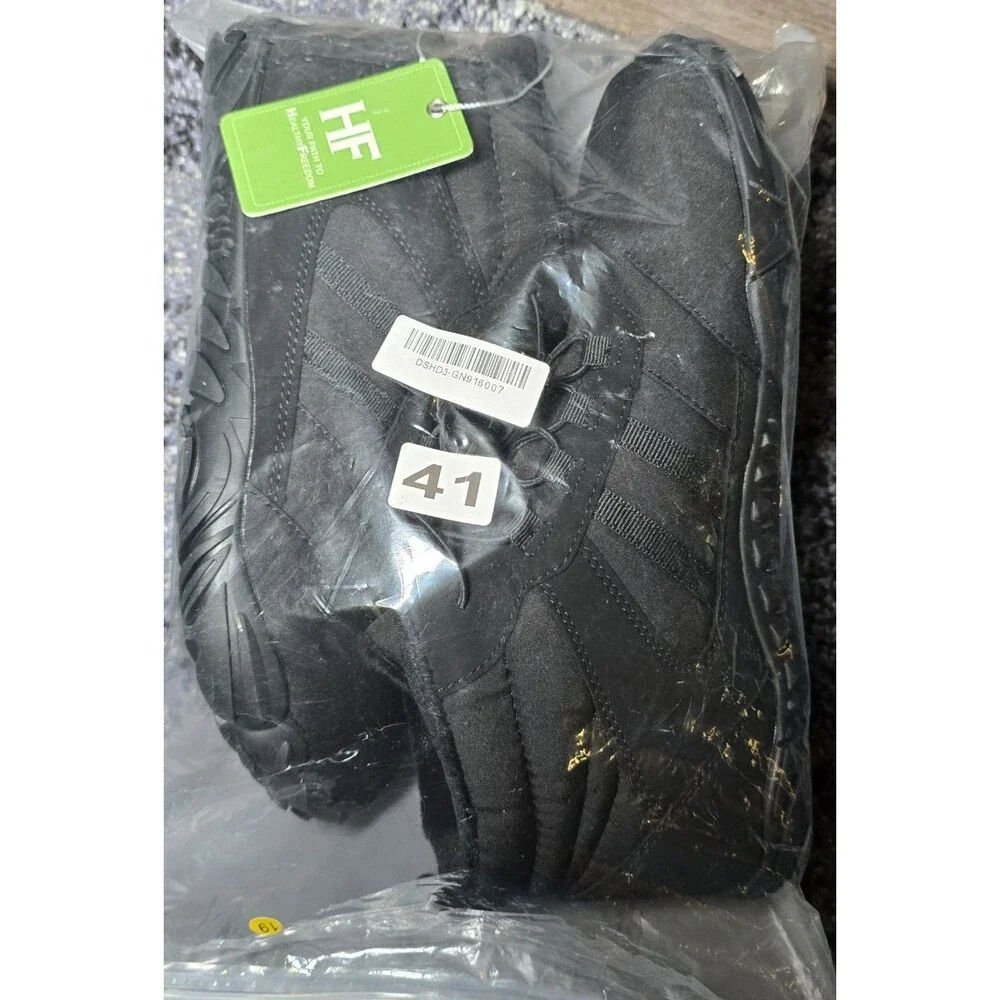 Hike Footwear Kasdava Pro Barefoot Winter Shoes Black EU 41 Non-Slip Fleece NWT